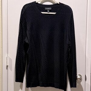 Lane Bryant Elegant Black Knit Sweater